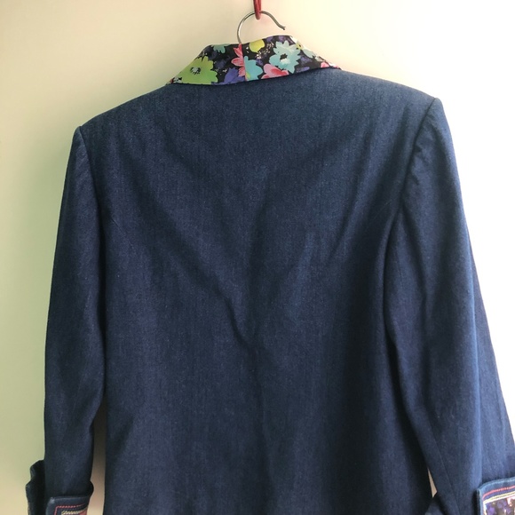Blue Jean Denim Blazer sz S - Picture 3 of 7